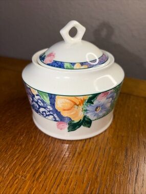 Christopher Stuart optima hk219 french brocade sugar bowl